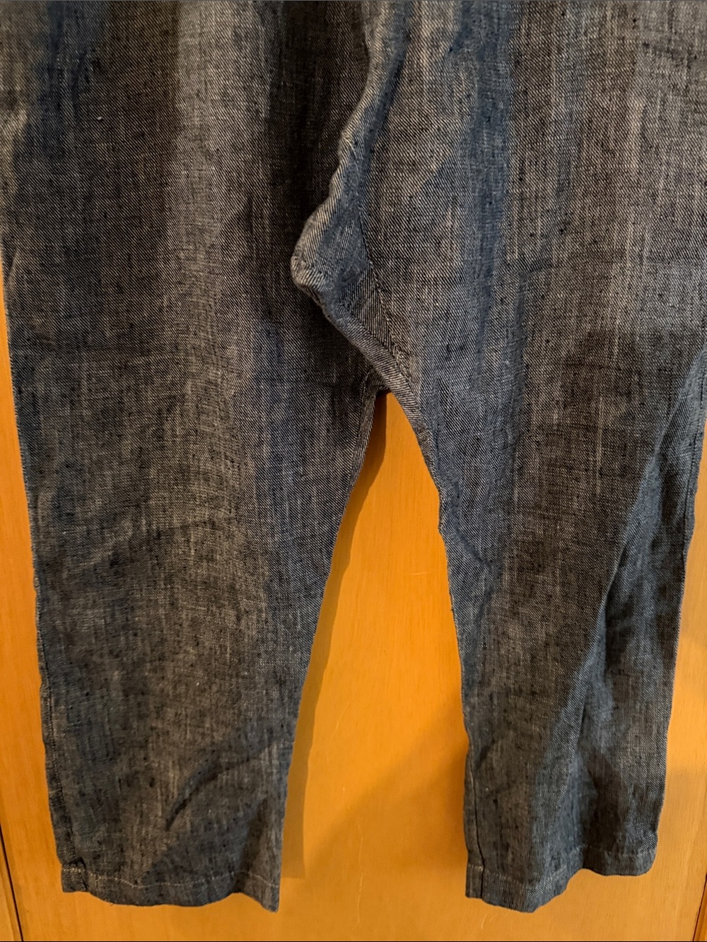 Ann Everett Women’s Linen-Blend Relaxed Fit Pants Trousers Blue Size 14 (33) - Picture 3 of 7